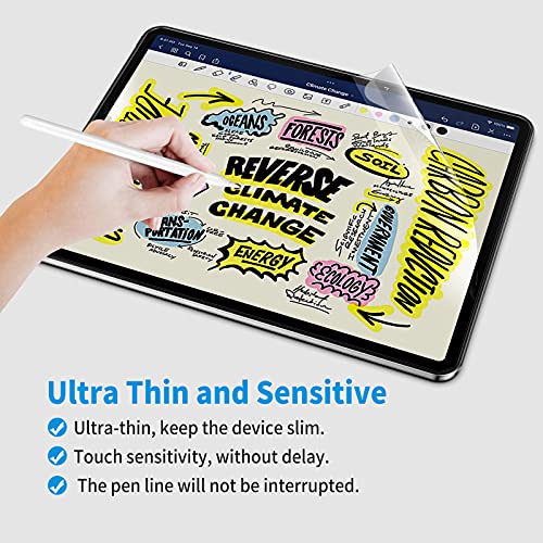 Paper Screen Protector for iPad Air 5th/4th Gen & Pro 11 inch 2022-2018 - size: 10.9"/11" Pro (2022-2018)/Air 5th/4th