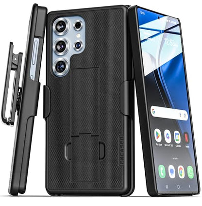 Encased DuraClip Compatible with Samsung Galaxy S25 Ultra Belt Clip Case with Phone Holster and Kickstand (S25 Ultra) - size: S25 Ultra