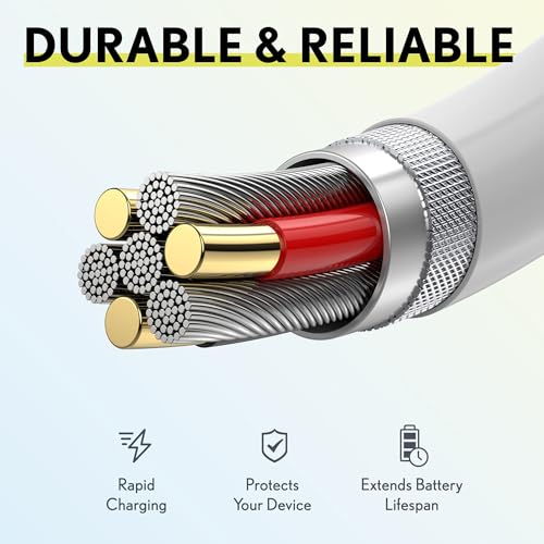 Overtime iPhone Lightning Cable, USB-A -Lightning Cable 4ft