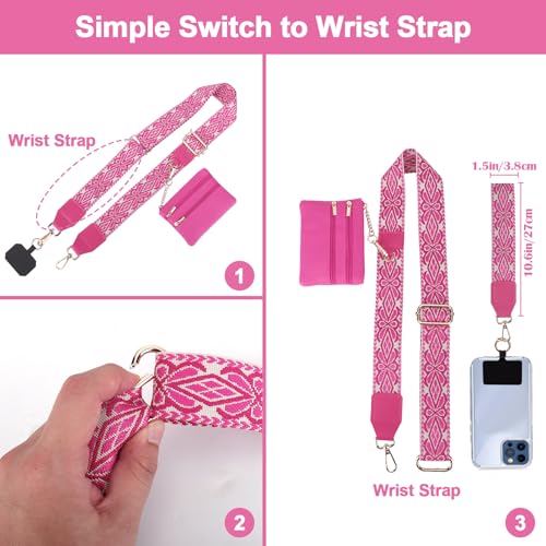XANGNIER Clip and Go Strap for Phone with Wallet Crossbody,Multicolor 23 - color: Multicolor 23