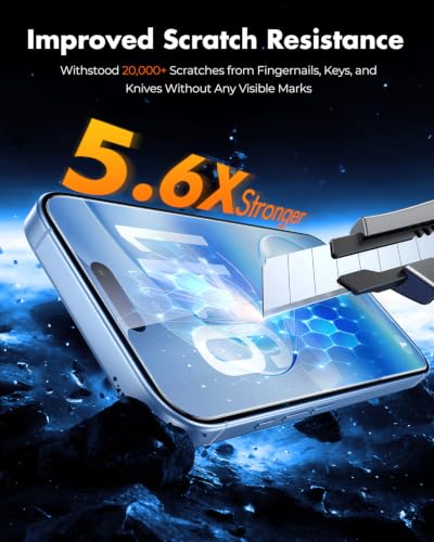 UNBREAKcable iPhone 17 Full-Coverage Screen Protector - 3 Pack - size: iPhone 17