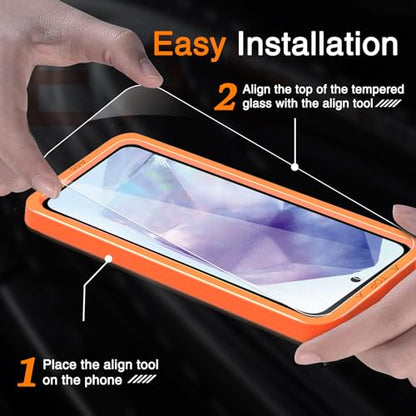 Wiaocit Tempered Glass Screen Protector for Samsung Galaxy A55 5G