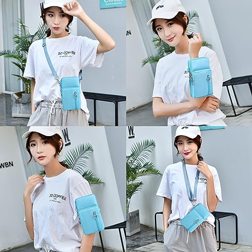 BIAOTIE Lightweight Small Crossbody bags Cell Phone Purses Travel Pouch Shoulder Bag for Women - color: Blue