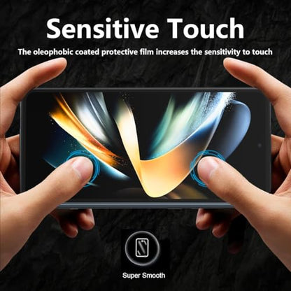 2 Pack Outer Privacy Tempered Glass for Samsung Galaxy Z Fold 4 Screen Protector, 9H Hardness Anti Scratch, Anti Spy Tempered Glass Film, Black Protector for Samsung Galaxy Z Fold 4 - size: for Galaxy Z Fold 4