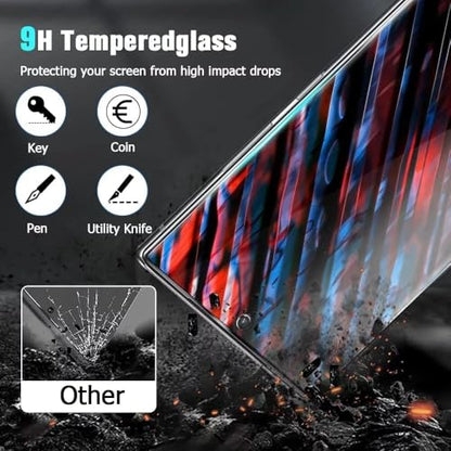 3 Pack Privacy Screen Protector for Samsung Galaxy Note 20, Anti-Scratch Anti-Spy Tempered Glass Protective Film for Samsung Galaxy Note20 - size: Galaxy Note 20
