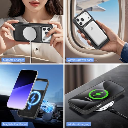 SkyEagle for iPhone 17 Pro Max Wallet Case with Card Holder,Black - color: Black, size: iPhone 17 Pro Max - 6.9"