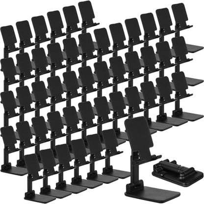 Wonderjune 36 Pcs Cell Phone Stand for Desk Phone Holder Stand, Black - color: Black