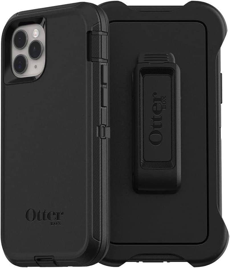 OtterBox 아이폰 11 프로 (전용) - 디펜더 시리즈 케이스 - 블랙 - 견고하고 내구성 - 포트 보호 - 홀스터 클립 포함