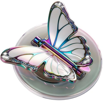 [2026 All-New] for MagSafe Butterfly Phone Grip, Glitter White - color: Glitter White