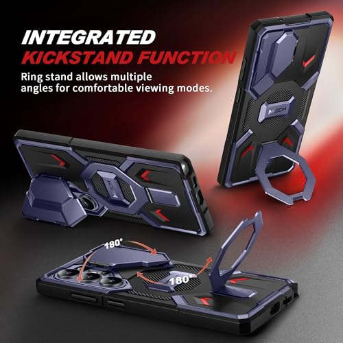 TONGATE Magnetic Stand for Samsung Galaxy S26 Ultra Case, Compatible with Magsafe, [Camera Cover & 2 Front Frames][Military Drop Protection] S26 Ultra Case Built-in Screen Protector & Belt Clip,Cobalt - color: Cobalt Violet