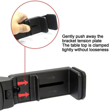 Multi-Function Cell Phone Stand, Foldable and Portable，Built-in Phone Stand - color: Black, size: Foldable Stand