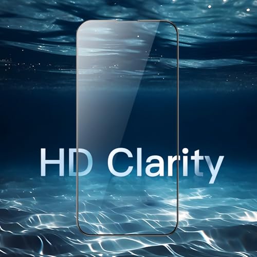JETech Full-Coverage Screen Protector for iPhone 16 Pro Max, 3-Pack | Black Edge Tempered Glass, Easy Installation Tool, HD Clear, Case-Friendly - size: iPhone 16 Pro Max