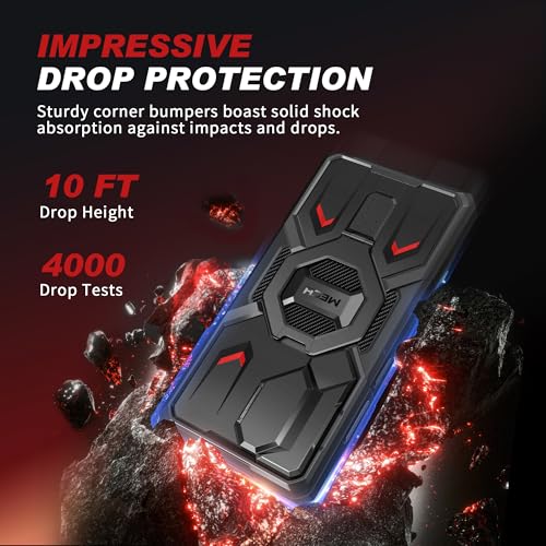 TONGATE Magnetic Stand for Samsung Galaxy S26 Ultra Case, Compatible with Magsafe, [Camera Cover & 2 Front Frames][Military Drop Protection] S26 Ultra Case Built-in Screen Protector & Belt Clip, Black - color: Black
