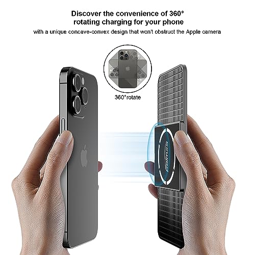 Magnetic Wireless Car Charger Charging pad,POLMXS 15W Fast Wireless Phone Charger car Cell Phone coldless Charging mat Compatible with iphone12/13/14/15 Series airpod (C11L)