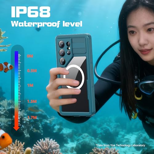 Waterproof Phone Case for Samsung Galaxy S26 Ultra Protective Teal - color: Teal, size: Samsung Galaxy S26 Ultra