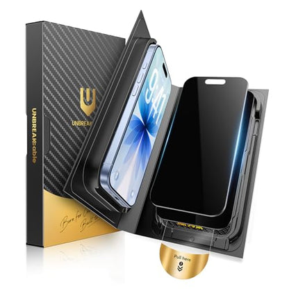 UNBREAKcable for iPhone 17 Privacy Screen Protector, QuickSet Box - size: iPhone 17