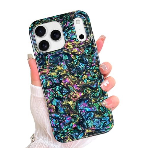 AIGOMARA Magnetic for iPhone 17 Pro Max Case, Abalone Opalescent Shell - color: Abalone-Round, size: iPhone 17 Pro Max