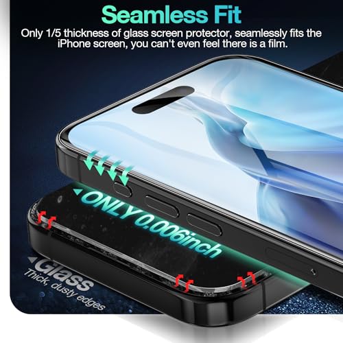 3 Pack Flexible Film for iPhone 17 Pro Screen Protector[NOT GLASS], Non-breakable Soft TPU Hydrogel Film for iPhone 17 Pro, Invisible Thin, Scratch Resistant, Self-Healing - size: iPhone 17 Pro