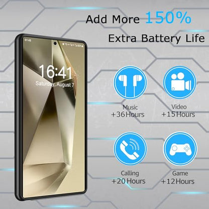 Battery Case for Galaxy S24 Ultra,Upgraded 12000mAh Rechargeable Portable Extended Battery Pack Supported Qi Wireless Charging Case Compatible with Galaxy S24 Ultra(6.8 inches) Charging Case-Black - size: Galaxy S24 Ultra
