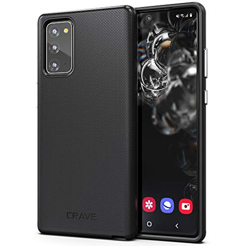 Crave Galaxy Note 20 Case, Shockproof Protection Dual Layer Case for Samsung Galaxy Note 20 (6.7 inch) - Black - color: Black