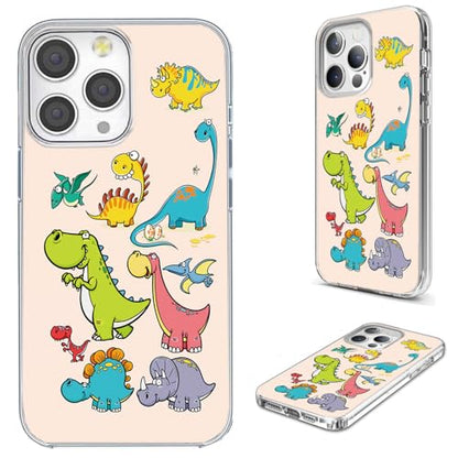 for iPhone 14 Pro Max Case for Women Girl Men, Full Protective Shockproof Slim Soft TPU Clear Phone Cover Cases Design for iPhone 14 ProMax,Cute Cartoon Animal Funny Dino Dinosaur - color: Funny Dino Dinosaur
