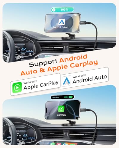 10Gbps Android Auto USB C Cable, 2FT USB 3.1 Gen2 Data Transfer & 3A Fast Charging USBA to USB C CarPlay Cable Braided Cord for iPhone 17/16/15, Galaxy S26/S25, SSD, Xbox/PS5, Tablet, Dashcam and More - size: 2FT