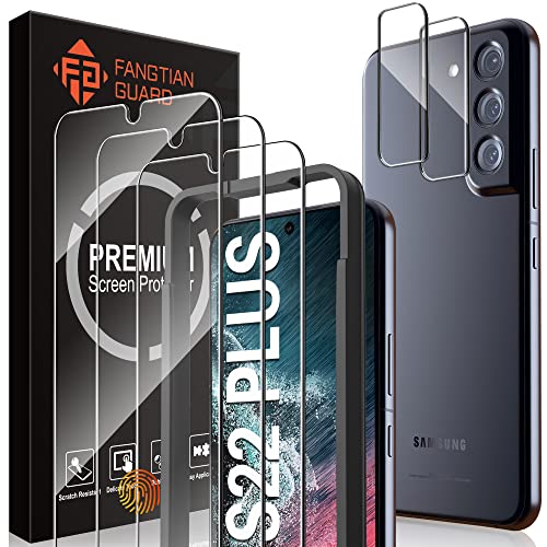 FANGTIAN 3-Pack for Samsung Galaxy S22 Plus/S22+Plus Screen Protector Glass - size: S22 Plus-6.6 Inch