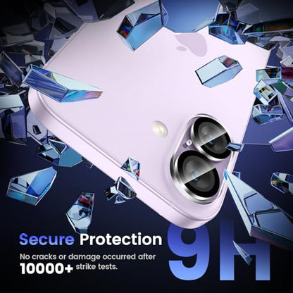 Tensea 3Pcs for iPhone 17/iPhone 16 Camera Lens Protector - size: for iPhone 17/ iPhone 16