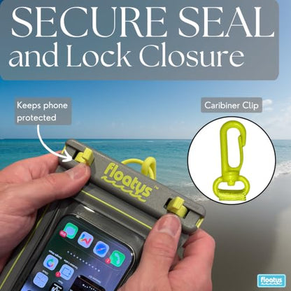 Floating Waterproof Phone Pouch for Regular Size Phones | 2 Pack (Grey & Grey) - color: Grey & Grey