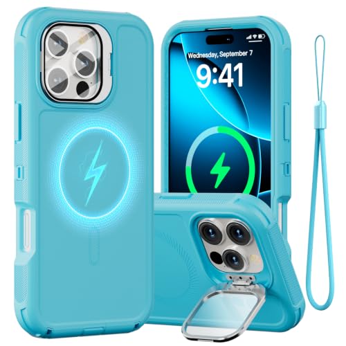 Follaroma for iPhone 16 Pro Case,Magnetic,Heavy Duty Case,6.3'',Teal - color: Teal, size: iPhone 16 Pro 6.3''