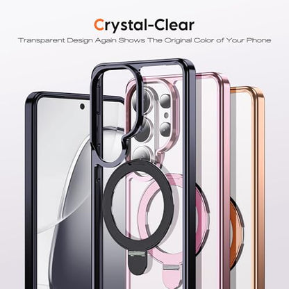 Clear Case for Samsung Galaxy S26 Ultra with Stand 6.9",Black - color: Black, size: Samsung Galaxy S26 Ultra