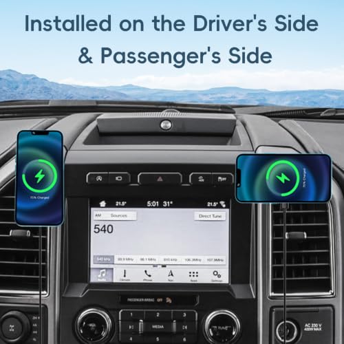 Wireless Charging Vent Magnetic Vent Phone Mount for 2015-2020 Ford F-150 - size: Charging- Magnetic