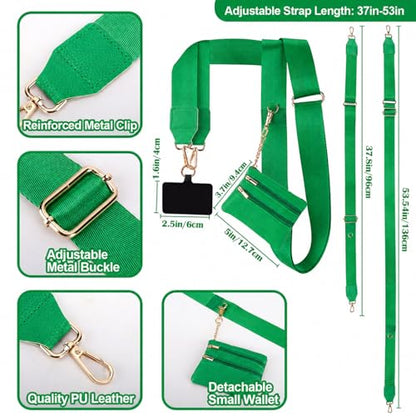 XANGNIER Clip and Go Strap for Phone with Wallet Crossbody,Forest Green - color: Forest Green