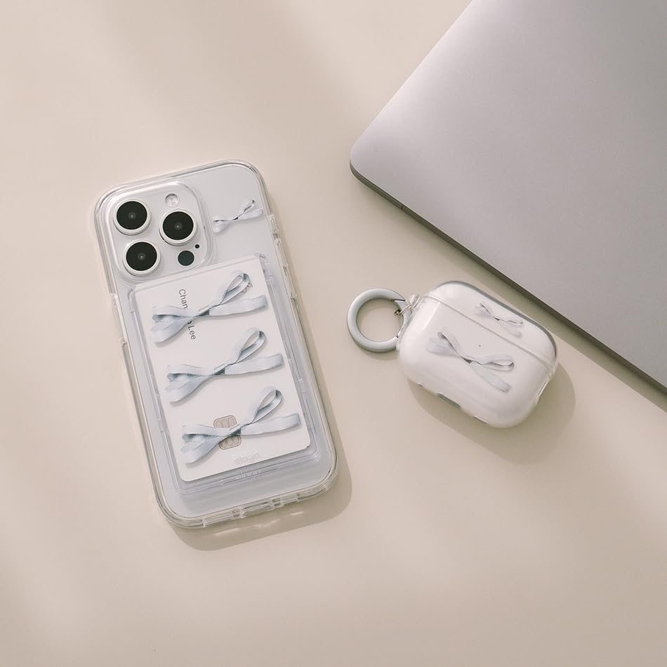 elago Clear Magnetic Card Holder for iPhone - color: Ribbon