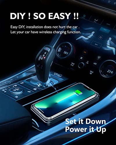 Wireless Phone Charger Qi Car Charging Pad Fast 15W 10W 7.5W Charger Adapter Mat for iPhone 14 13 Mini Pro Max 12 11 Plus 8 X XR Xs Airpods Android Samsung Note 20 Galaxy Buds S10 S20 S21 S22 S23 S24