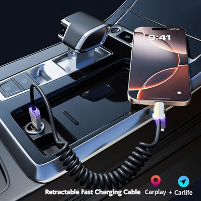 Invisible Stand Charging Cable，Fast Charging Cable，Built-in Phone Support Fast Charging Cord for Gaming Office Travel (2, 4-1) - size: 4-1