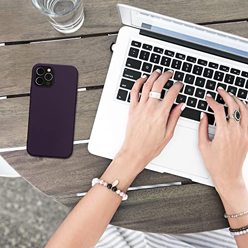 kwmobile Case Compatible with Apple iPhone 12 / iPhone 12 Pro Case - Soft Slim Metallic TPU Silicone Cover - Metallic Berry - color: metallic berry