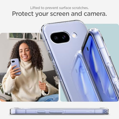 Spigen Ultra Hybrid for Pixel 9a Case, Crystal Clear - color: Clear, size: Pixel 9a
