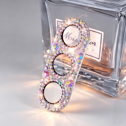 Bling Diamond Camera Lens Protector Compatible with Samsung Galaxy S26 ＆ Galaxy S26 Plus, Metal Glitter Gem Camera Cover，9H Tempered Glass lens full Screen Protector with 3D Rhinestone Sparkle - color: for Galaxy S26 Plus & Galaxy S26