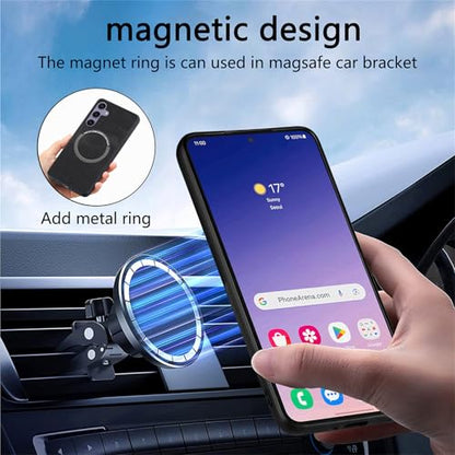 2 in 1 Wallet Case for Samsung Galaxy S25+ Plus CMG Black | PU Leather Magnetic Flip Folio Case with RFID Blocking Card Holder, Credit Card Slots Kickstand, Shockproof Protective Cover - color: Black, size: Samsung Galaxy S25 Plus