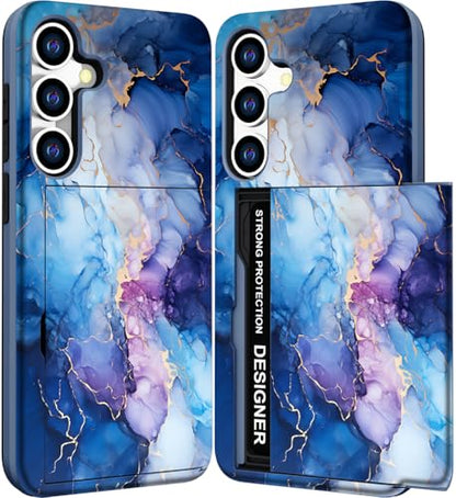 for Samsung Galaxy S24 / S25 Case - Blue Nice Marble - color: Blue Nice Marble