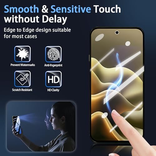 (3+2 Pack) for Motorola Moto Edge 2026 Privacy Screen Protector+ Camera Lens Protector,Anti-Spy Tempered Glass flim,9H Hardness,Anti-Scratch, Case Friendly, Bubble Free