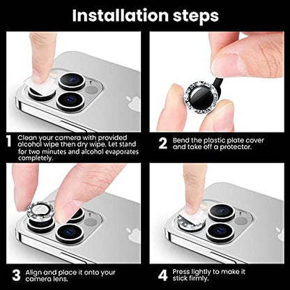 Tensea Bling Camera Lens Protector for iPhone 13 Pro - iPhone 13 Pro Max - color: Glitter