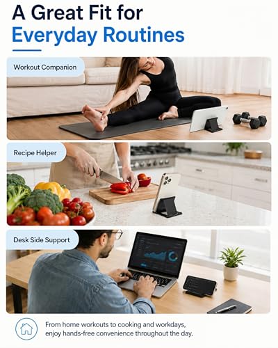 JIFANPAUL Foldable Phone & Tablet Stand Compatible with iPhone/iPad - size: S