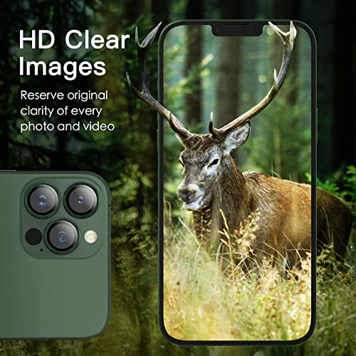 JETech Camera Lens Protector for iPhone 13 Pro Max/13 Pro, Alpine Green - color: Alpine Green