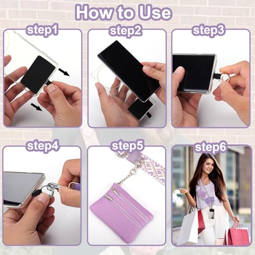 XANGNIER Clip and Go Strap for Phone with Wallet Crossbody,Multicolor 15 - color: Multicolor 15