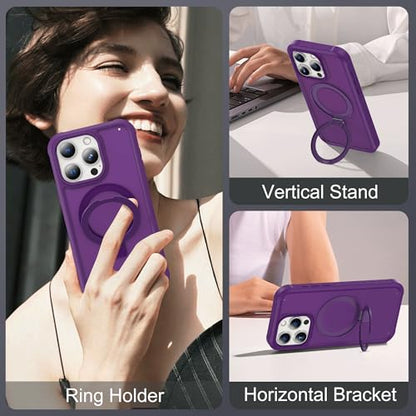 Compatible with iPhone 13 Pro Max Case with Stand 6.7",Purple - color: Purple, size: Iphone 13 Pro Max