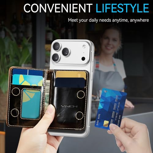 Vinich for MagSafe Wallet Magnetic RFID Blocking Card Holder, Luxury Coffee - color: Luxury Coffee