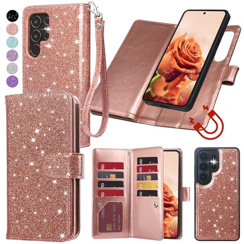 Varikke for Galaxy S26 Ultra Wallet Case Magnetic Detachable, Rose Gold - color: Rose Gold, size: Galaxy S26 Ultra 6.9"