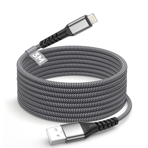 iPhone Charger Cable 10FT, [Apple MFi Certified] USB to Lightning Cable Fast Charging Braided iPhone Charging Cord cable Lead,Lightning Charger cable for iphone 14 13 12 11 Pro Max X 8 6 Plus and More